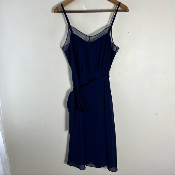Lulus Stars in Your Eyes Navy Blue Knee Length Dress Size Small - Picture 2 of 11